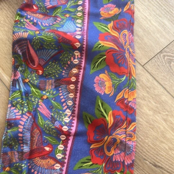 Farm Rio Blue Macaw Flight Pants NWT - Picture 2 of 13